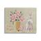 Stupell Industries Happy Easter Bunny Rose Bouquet Canvas Wall Art